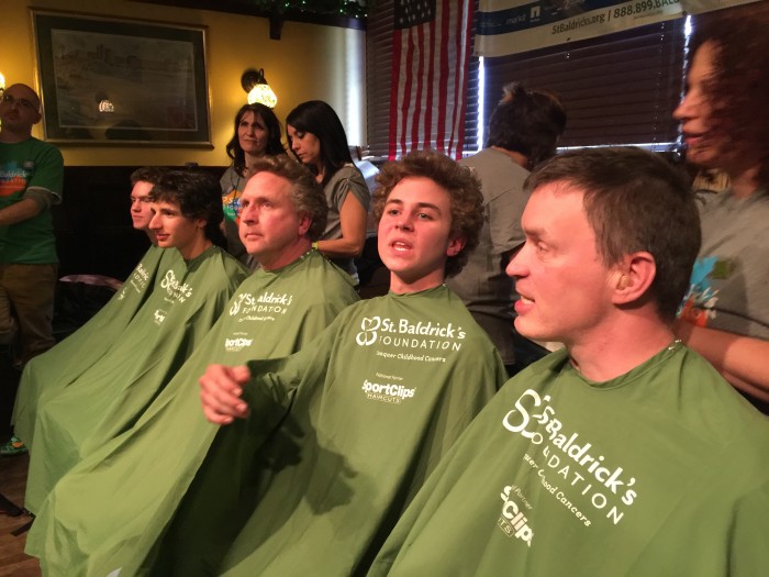 Will & Bill, and Mr. James Hughes, a history teacher at Farmingdale High School, all getting shaved! Love those Daler Dudes!