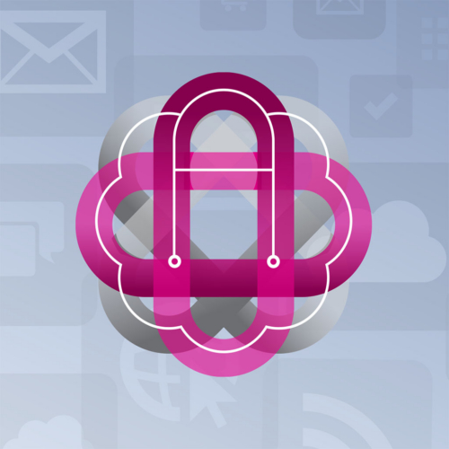 This image is a vector file representing an app cloud technology.